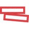 Barker Creek Red & White Dot Bulletin Board Signs/Name Plates, 72/Set, PK72 3803 - alternate 1